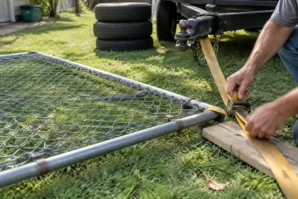 Chain-link fence hack: reuse it to level a bumpy lawn on a budget