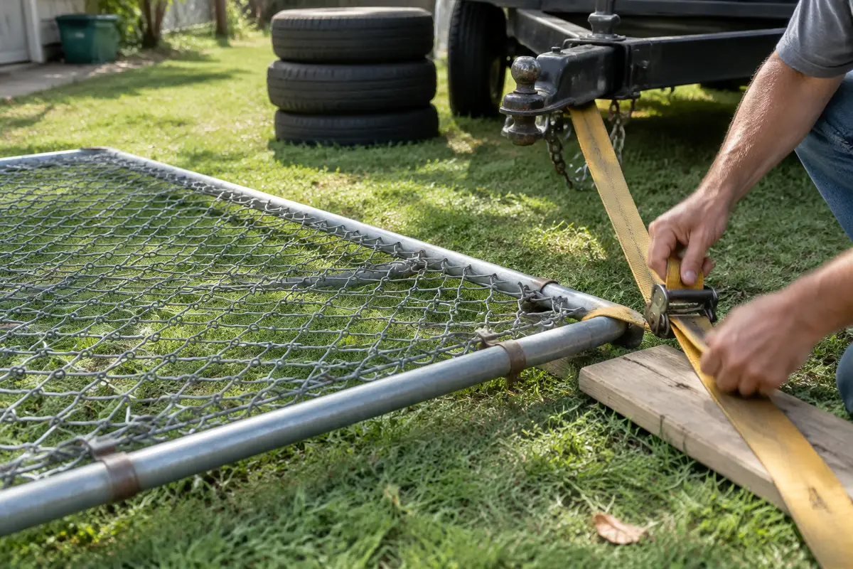 Chain-link fence hack: reuse it to level a bumpy lawn on a budget