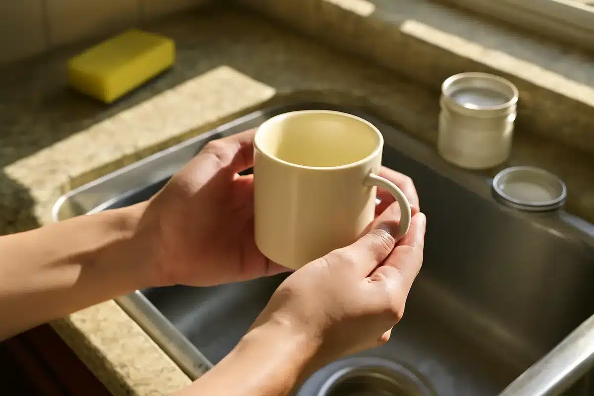 Coffee mug stains gone: simple cleaner removes stubborn rings fast