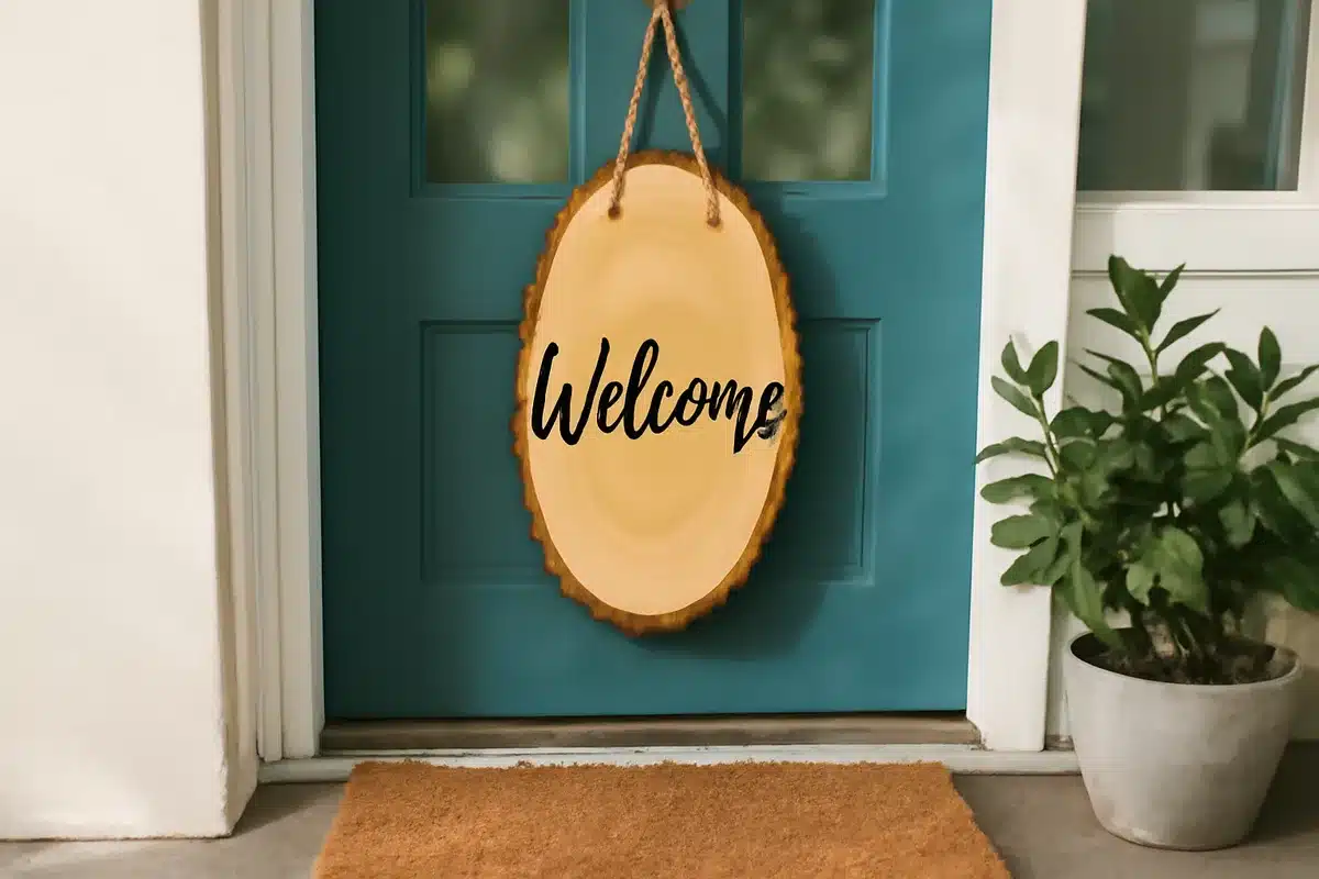 Ditch basic wreaths: swap in this sweeter front door hack