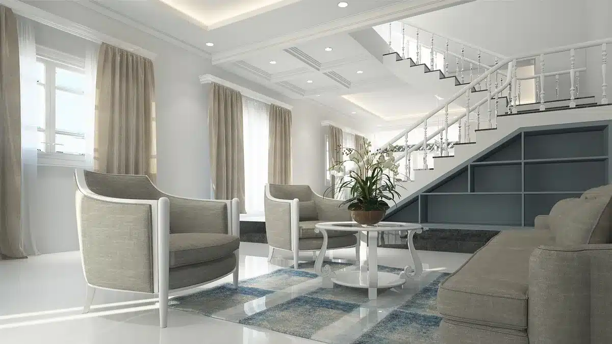 Sofas and chairs arranged in a circular layout encouraging face-to-face conversation