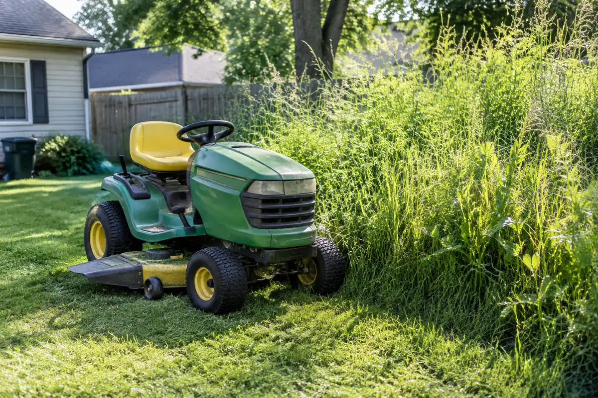 Riding lawn mower power loss in thick grass: easy fixes to restore cutting power