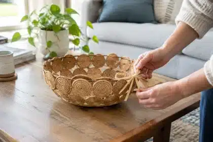 Thrift store find: turn it into a beautiful coffee table bowl